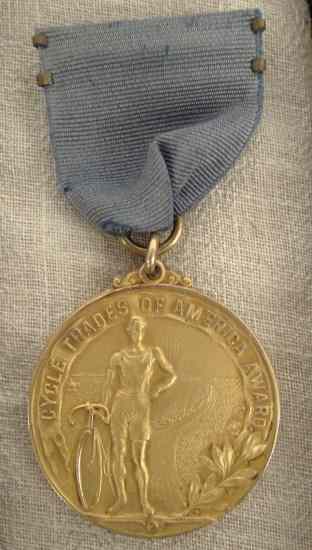 Appraisal: Gold filled medal with ribbon