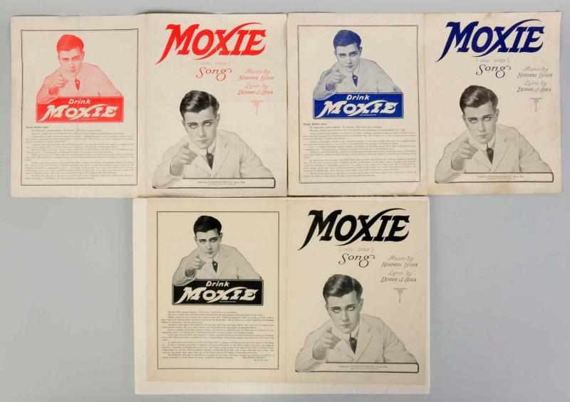 Appraisal: Lot of Moxie Song Sheets Mild to medium overall wear