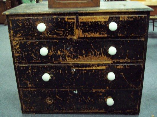 Appraisal: Additional LotA pine chest of drawers two short drawers over