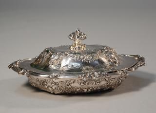 Appraisal: Gorham sterling fancy covered vegetable dish Gorham sterling fancy covered