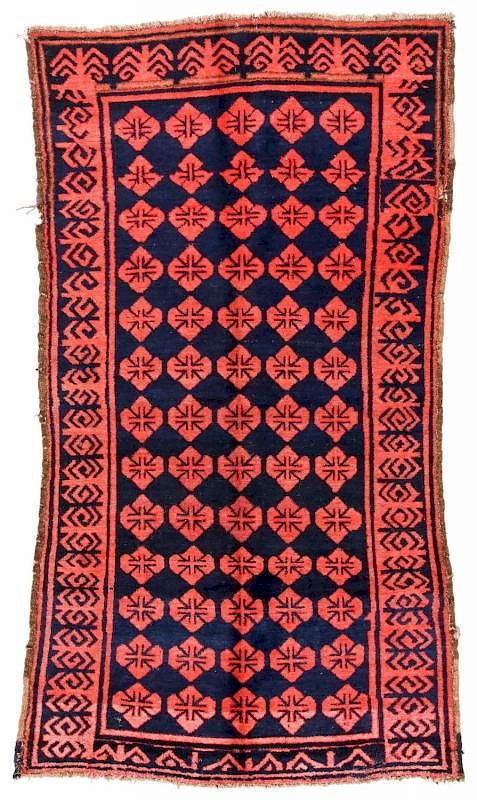 Appraisal: Antique Central Asian Rug ' '' x ' '' Antique