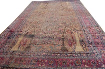 Appraisal: Large Persian Meshed Carpet A large Persian carpet with a