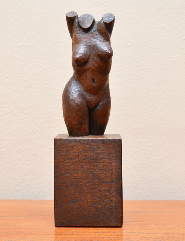 Appraisal: FEE Stewart Dixon Jr American - Carved Wooden Nude Female