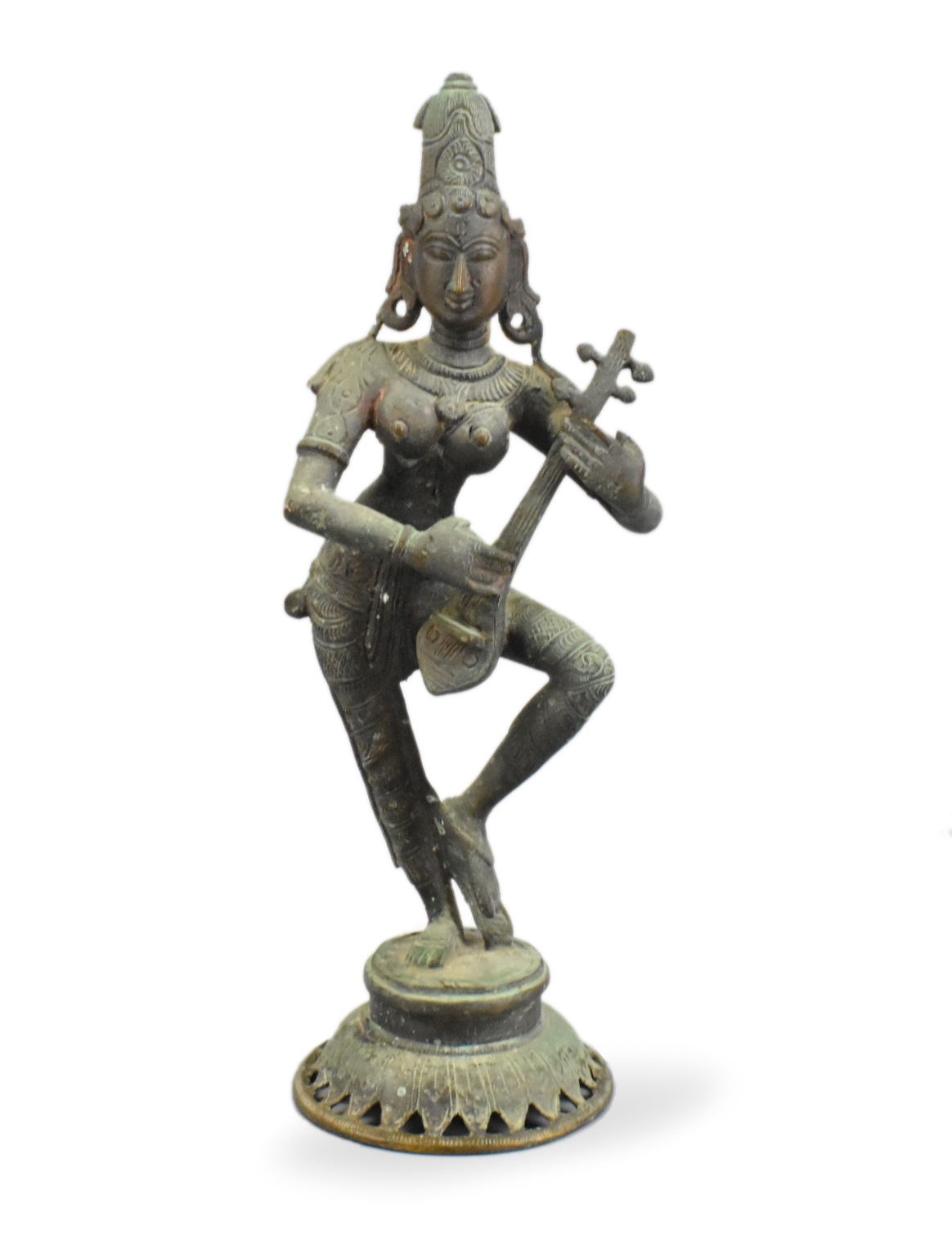 Appraisal: An Indian bronze carved buddha figure dating from the th