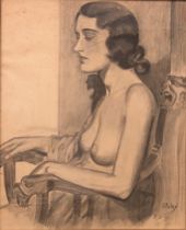 Appraisal: Annette Staley American th Century Pencil drawing by Cleveland school