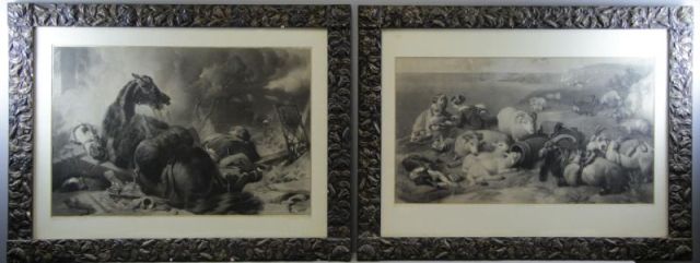 Appraisal: Pair of th C Engravings After Edwin Landseer Time of