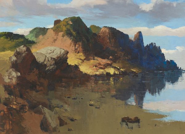 Appraisal: ALBERT DEMPSTER AMERICAN - x Enchanted Headland Oil on canvas