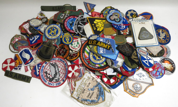 Appraisal: COLLECTION OF MORE THAN MILITARY AND APOLLO PATCHES dating from