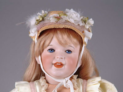 Appraisal: SFBJ CHARACTER TODDLER DOLL Also known as the Laughing Jumeau