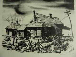 Appraisal: Robert Waltz lithograph Robert Waltz American - - ''The Old