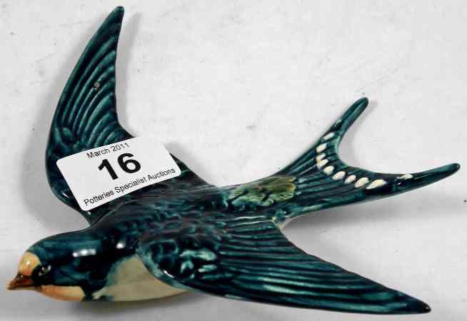 Appraisal: Beswick Wall Plaque Swallow -