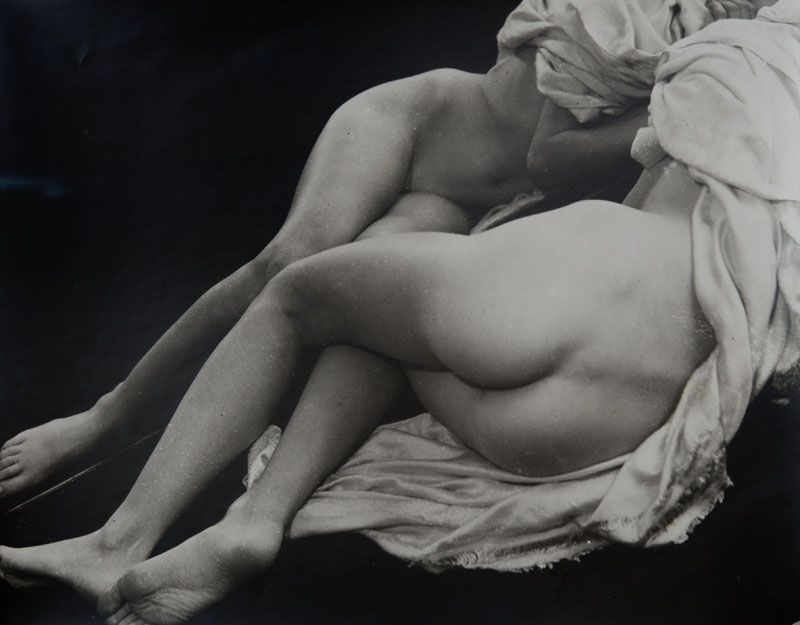 Appraisal: ERWIN BLUMENFELD - TWO NUDES Gelatin silver print with the