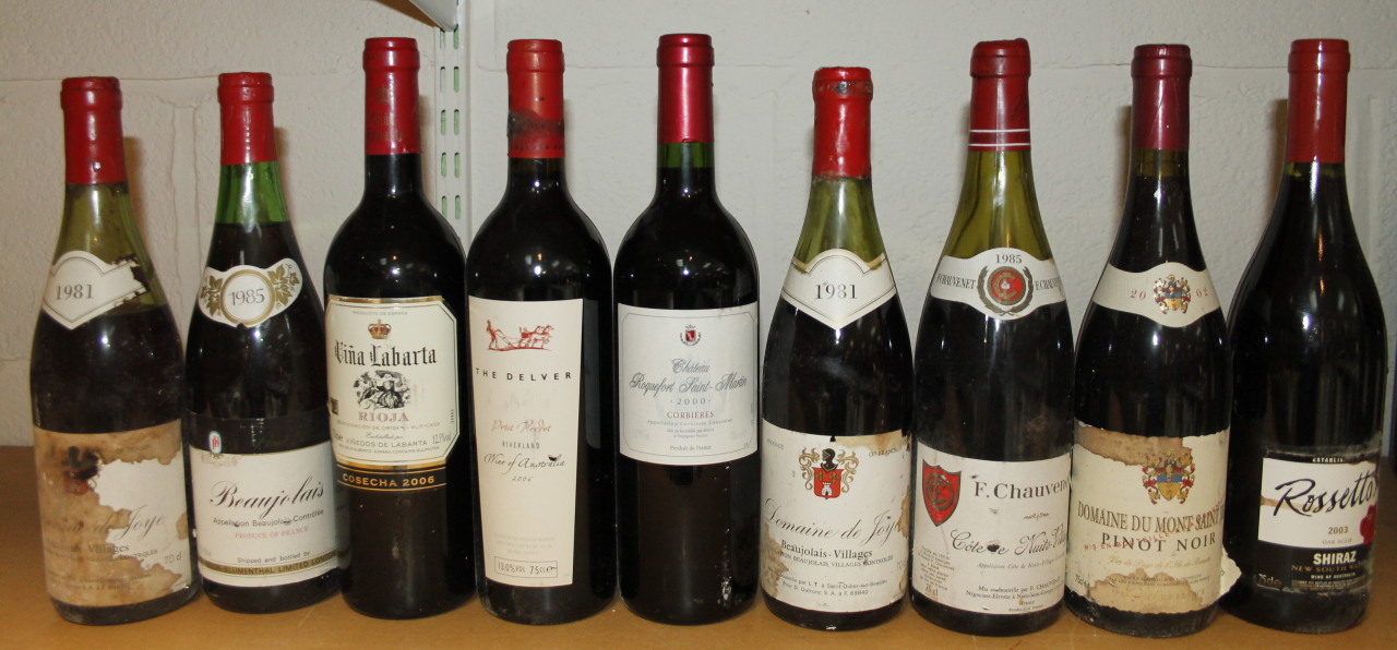 Appraisal: Various red wine etc to include a Domaine D Fay