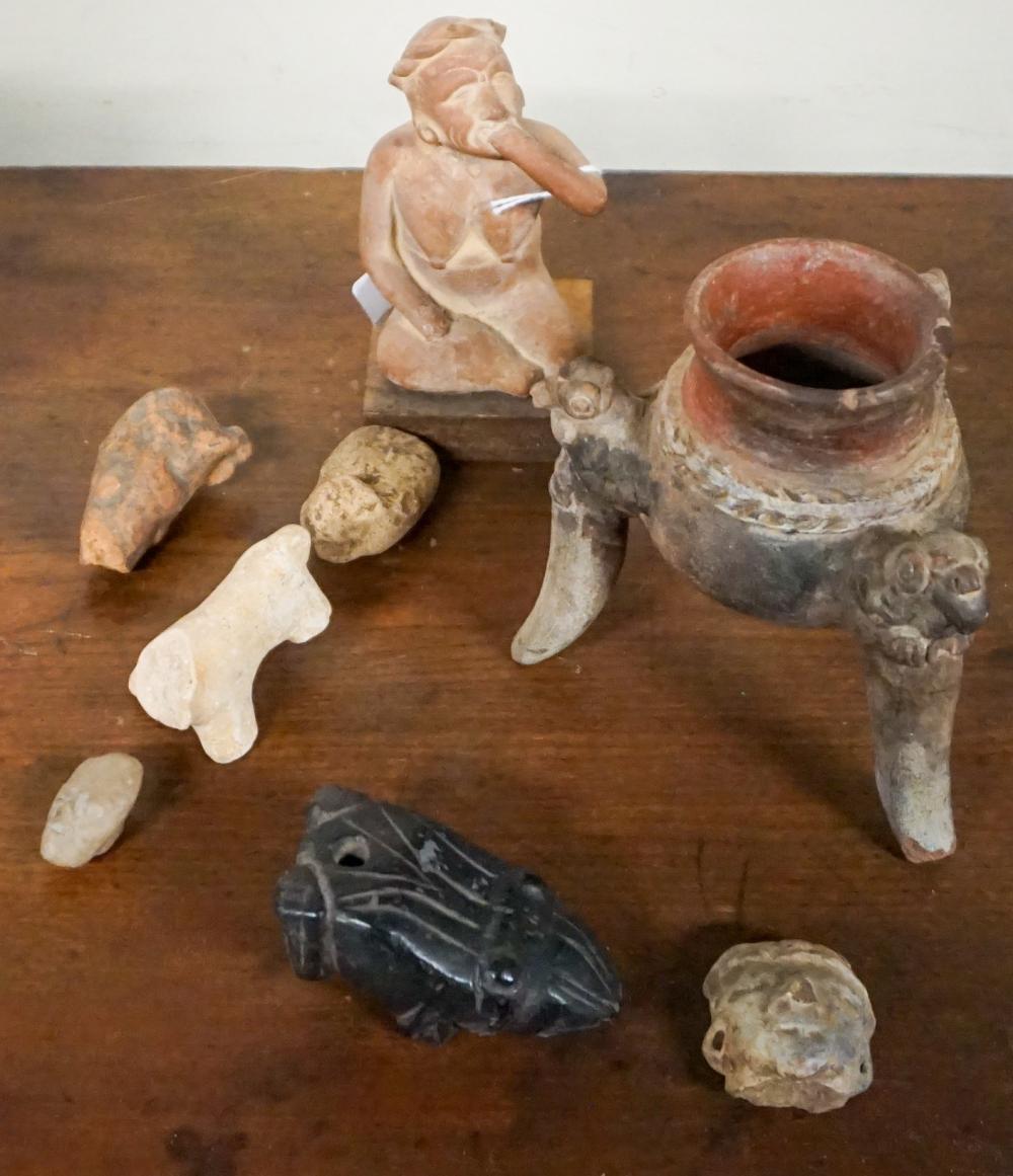 Appraisal: COLLECTION OF PRE-COLUMBIAN TYPE POTTERY ARTICLESCollection of Pre-Columbian Type Pottery