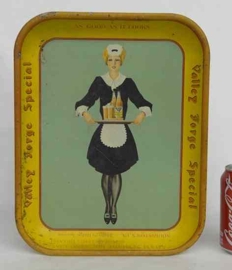 Appraisal: Vintage ''Valley Forge Special'' beer tray '' x ''