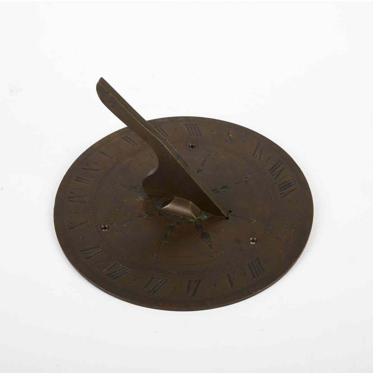 Appraisal: English Bronze Sundial Brooks Ludgate St London th century with