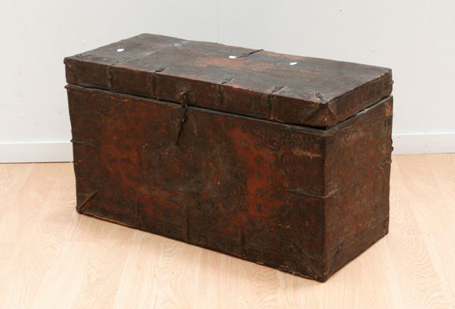 Appraisal: A Tibetan monastery treasure chest for the storage of valuables