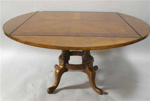 Appraisal: ENGLISH STYLE CIRCULAR 'WELSH SQUARE' TABLE th century the square