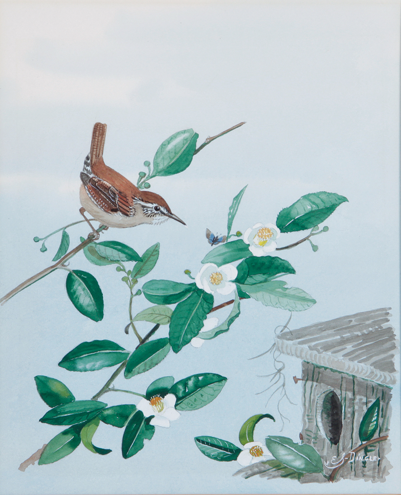 Appraisal: Edward Von Siebold Dingle South Carolina - CAROLINA WREN AND