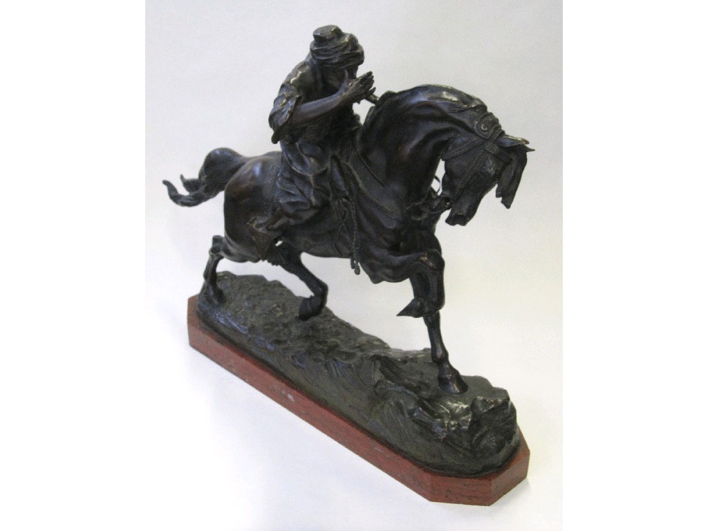 Appraisal: Count Agostino Marazzani - Visconti - bronze figure 'Arab Rider'