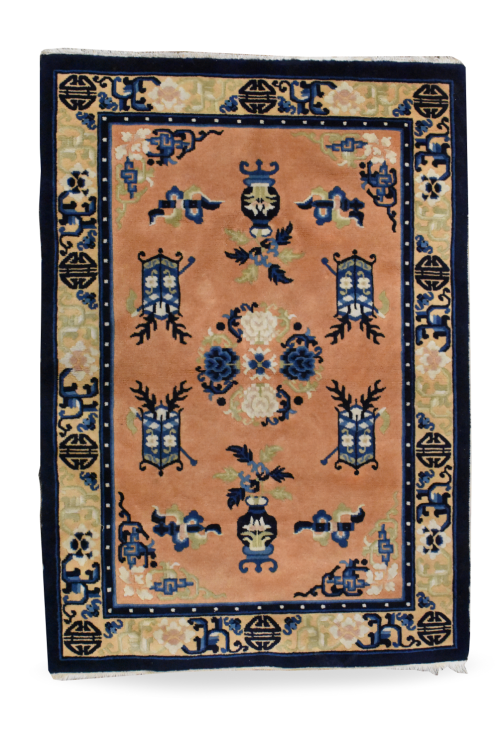 Appraisal: A Chinese carpet with dragon design dating from the Qing