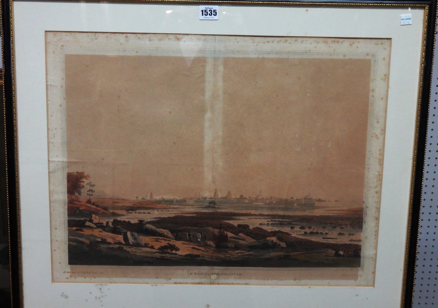 Appraisal: After R H Colebrooke N W view of Seringapatam aquatint