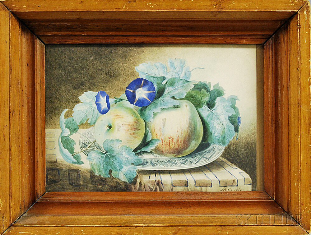 Appraisal: American School th Century Still Life with Fruit Signed J