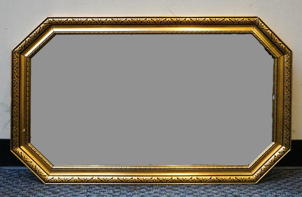 Appraisal: CONTEMPORARY GILT FRAME OCTAGONAL MIRROR FRAME X IN X CM