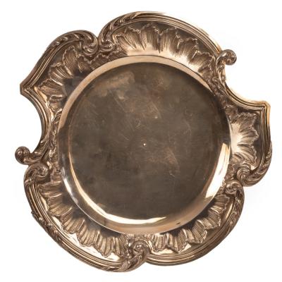 Appraisal: A late th Century French silver dish Alphonse Debain of