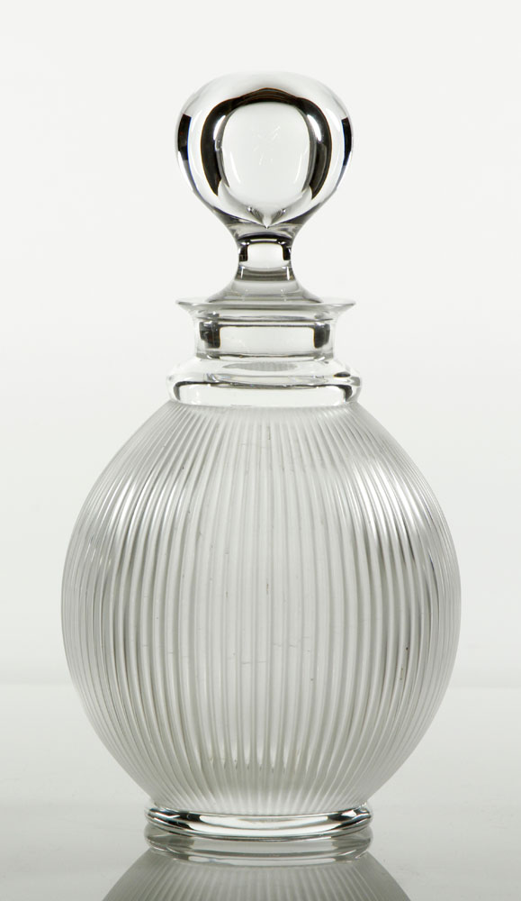 Appraisal: - Lalique Crystal Decanter Lalique crystal decanter frosted glass Langeais