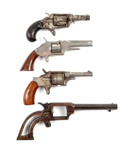 Appraisal: Lot Of Antique Cartridge Revolvers Serial NSV No is a