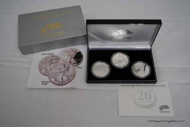 Appraisal: Silver American Eagle Proof Coin SetIssued from the U S