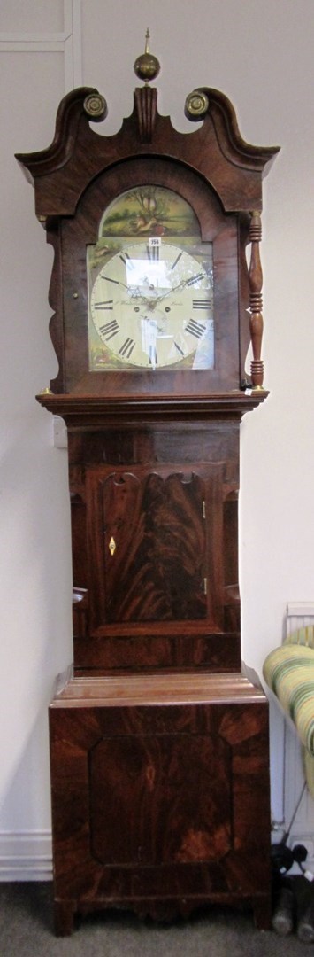 Appraisal: A Victorian mahogany eight day longcase clock the fourteen inch