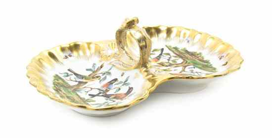 Appraisal: A Berlin K P M Porcelain Serving Dish of double