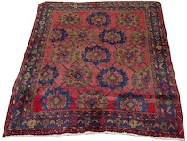 Appraisal: A Semi-Antique Tabriz An area rug with an overall mauve