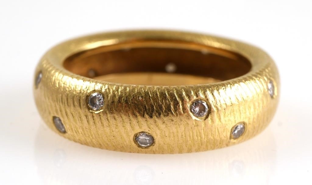 Appraisal: Designer Paul Morelli eternity band This classic design features diamonds