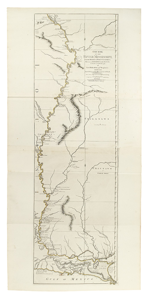 Appraisal: ROSS JOHN Course of the river Mississipi from the Balise