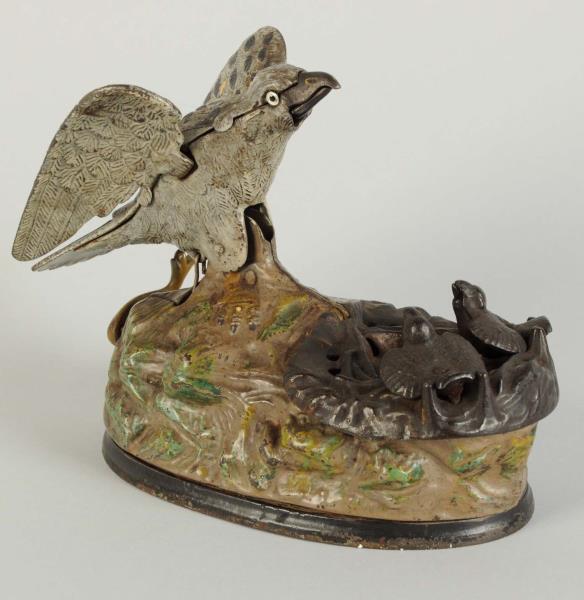 Appraisal: Eagle Eaglets Mechanical Bank Manufactured by J E Stevens Co