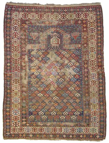 Appraisal: Shirvan prayer rug caucasus circa second half th century ft