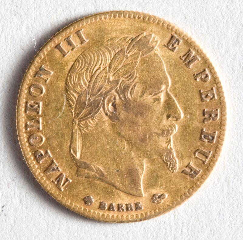 Appraisal: France Gold Francs B mint mark very fine