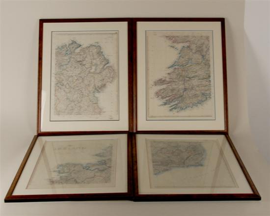 Appraisal: A Ireland Map in Frames from The Dispatch Atlas originally