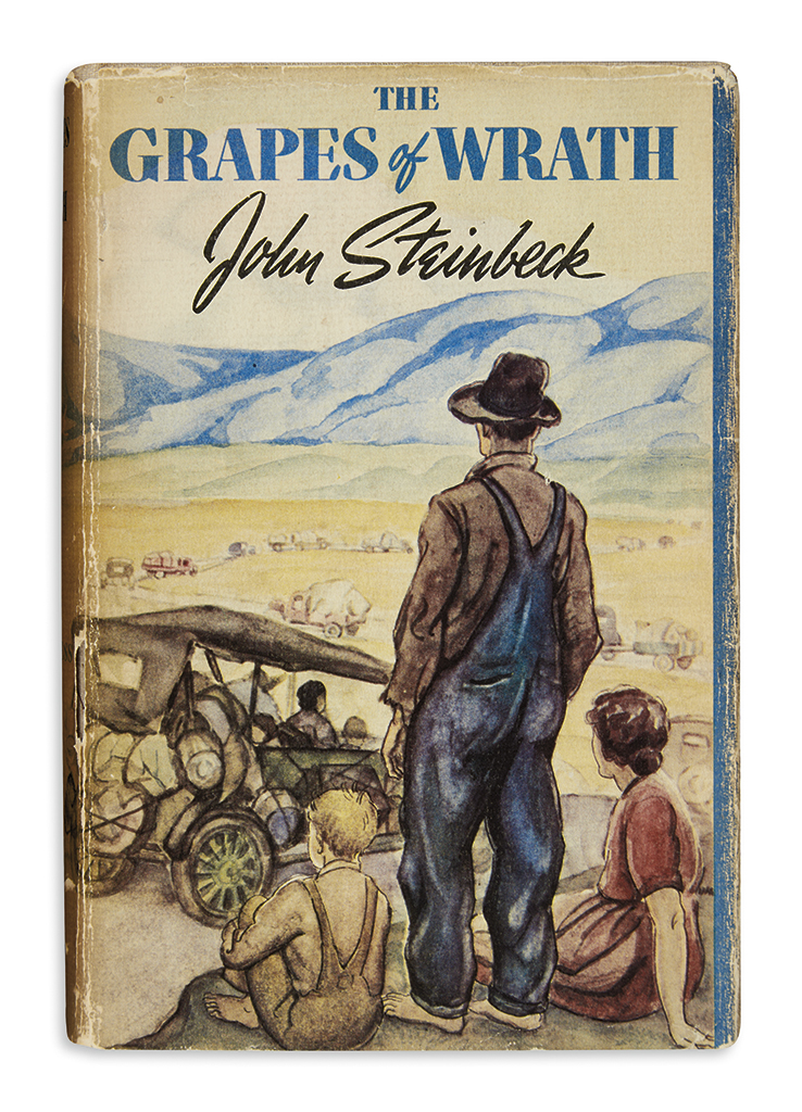 Appraisal: STEINBECK JOHN The Grapes of Wrath vo publisher's pictorial tan