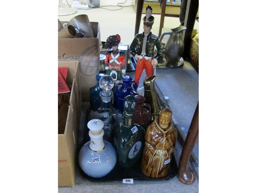 Appraisal: Ten assorted whisky bottles and decanters - Wade etc