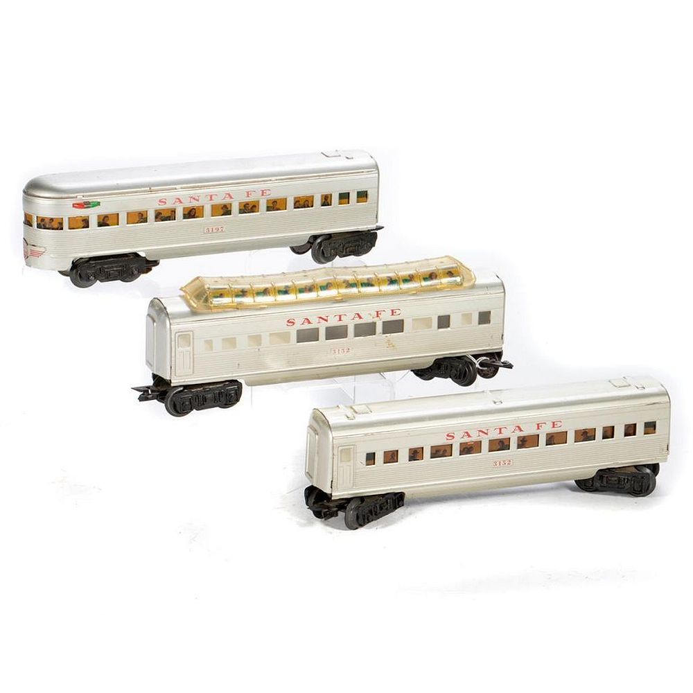 Appraisal: O Gauge Marx Santa Fe Passenger Coach Long Vista Dome