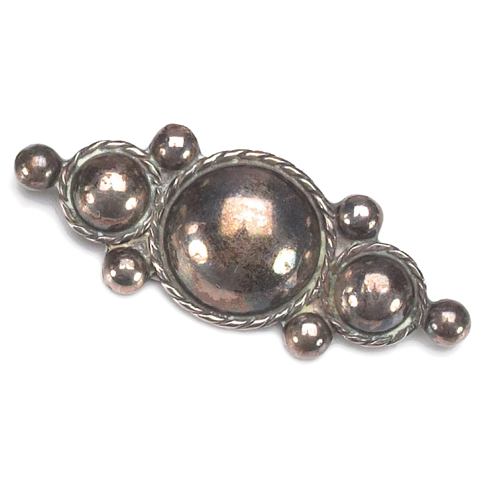 Appraisal: Taxco pin Mexican series of circular shapes in sterling silver