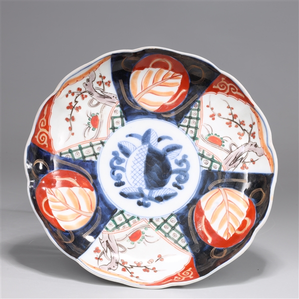 Appraisal: Antique Japanese Imari plate some scratches glaze flaws and wear