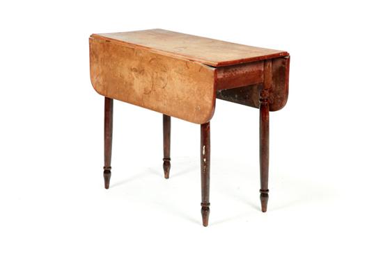 Appraisal: SHERATON DROP LEAF TABLE American - maple and possibly birch