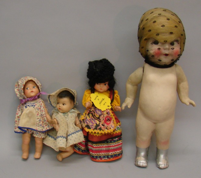 Appraisal: Lot of dolls Vogue Toddles in all original clothing Condiiton