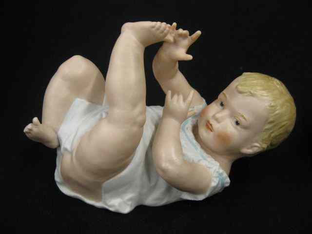 Appraisal: Heubach Bisque Piano Baby Figurine signed '' x '' excellent