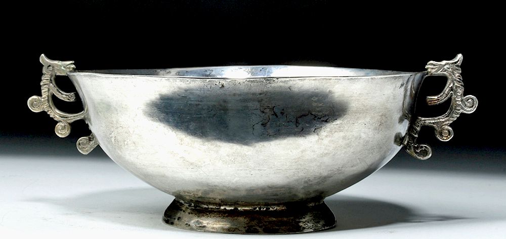 Appraisal: th C Spanish Colonial Silver Bowl New World Spanish Colonial